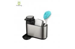 China Custom Logo Kitchen Sink Organizer , Stainless Steel Caddy Shelf And Dispenser supplier