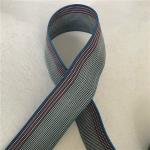 Blue Color Sofa Elastic Belt Rubber Good Elongation / Elastic Webbing For Chair Seats for sale