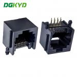 RJ45 All Plastic Ear Mesh Port Connector 8P8C Communication Interface DGKYD5521E1188IWA1DY1017 for sale