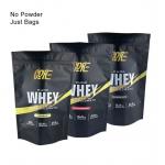 Popular Customized Resealable Foil Standing Up Zip Pouch For Whey Protein Powder for sale