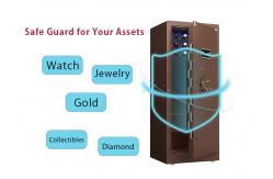 China Small Jewelry Watch Winder Safe Fireproof  Fingerprint  Double Alarm supplier