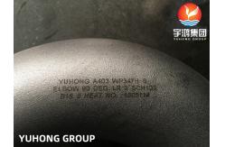 China Pipe Fitting ASTM A403 WP347H Seamless S34709 90DEG LR Elbow B16.9 supplier