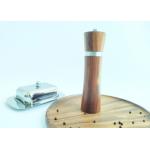 Refillable Wooden Salt And Pepper Grinders With Adjustable Size / Shape for sale