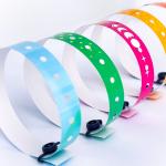 China Waterproof Custom Full Color Logo PVC Bracelet For Events Offer Custom Service manufacturer