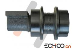China 4349516 Black Excavator Top Roller With Double Flanges HRC52-58 Hardness supplier