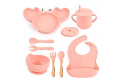 China Round 3 Years Old Silicone Dinnerware Set Microwave Safe Soft supplier