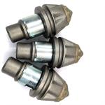 9-30mm Drilling Tools Rock Auger Bullet Teeth Round Shank Chisel For Piling Rigs for sale