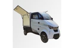 China Lithium Battery Aluminum Hopper Solar Panel Electric Four Wheeler With Belts supplier