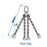 Alloy Steel Lifting Chain Sling For Heavy Duty Safety Factor 4:1 for sale
