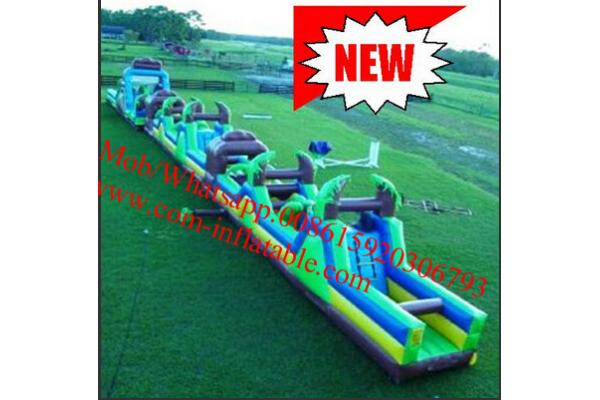 Huge Fire Retardant Inflatable Obstacle Course For Adults And Children