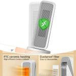 IP44 Ceramic PTC Heating Desktop Heater Fan With Over Heating Falling Protection for sale