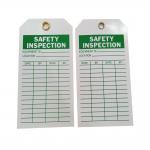 Custom Accident Prevention Tag Safety Inspection 4 Width X 7 Height Unrippable Vinyl for sale
