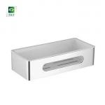 Brushed Bathroom Corner Shelf Stainless Steel SUS304  Single Layer