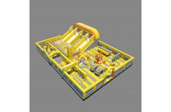 China Inflatable Big Slides With Obstacle Jumping Castle (Yellow & White ) supplier