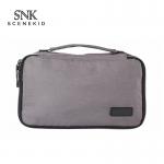 Fashion Custom Logo Pure Color Blank Toiletry Zipper Makeup Bag for sale