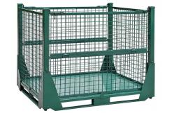 China Four Sided Welded Wire Mesh Pallet Cage Industrial Stillages Container supplier