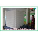 2.6m Height White Strong Oxford Cloth Photo booth With LED Light for sale