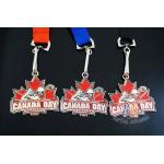 Die Casing Medallions Custom Sports Medals For Baseball Or Basketball With Canada Leaf for sale