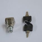 Plastic Key Cap Chrome plating  Black Metal Cabinet Locks