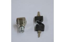 China Plastic Key Cap Chrome plating  Black Metal Cabinet Locks supplier