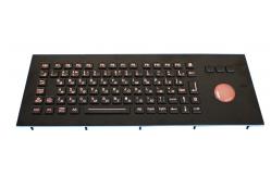 China Rugged Trackball Black Metal Keyboard supplier