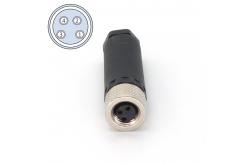 China 4 Pin M8 Connector Female Field Wireable Waterproof IEC 61076-2-104 supplier