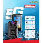 High Bitrate 256kbps-8Mbps 5G Body Camera with 13 Million Pixels Rear Camera for sale