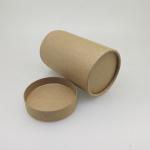 Biodegradable Full Kraft Paper Tubes Embossing Logo For Tea / Dried Food