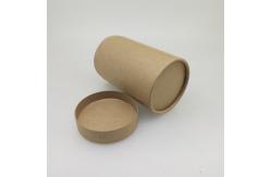 China Biodegradable Full Kraft Paper Tubes Embossing Logo For Tea / Dried Food supplier