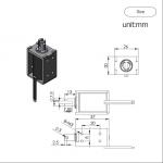8Mm Stroke Dc 6v 12v 24v 10N 5w 10w Small Impulse Linear Push Pull Electric Solenoid 0837 solenoid for sale
