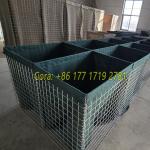 Anti Rust 4.0mm Galvanized Welded Gabion Box Lined Geotextile Cloth For Defensive Barrier Sand Filled Bastion Wall for sale