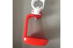 China Orange Poultry Nipple Cup Chicken Water Dispenser Nipple Plastic ABS supplier