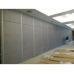 Sound Proof Conference Room Partitions , Finished Fabric Decorative Wooden Sliding Folding Walls for sale