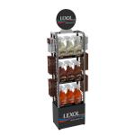 Customized Clothing Display Racks Metal Grid Display Rack For Climbing Backpack
