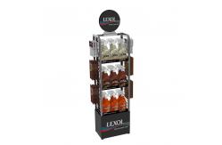 China Metal Double Sided Wire Grid Display Racks Backpack Display Stand With Hooks supplier
