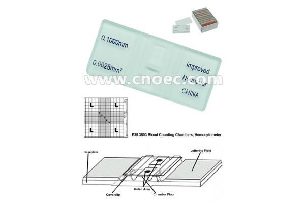 Hemocytometer Microscope Accessories E35.3503 , Blood Counting Chambers