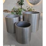 Drainage Metal Planter Pots Rust Resistant For Indoor And Outdoor