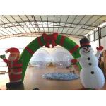 Holiday Blow Up Christmas Decorations , Inflatable Christmas Arch Ornaments 4.6 X 3.6m for sale