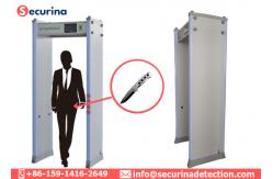 China Walk Through Magnetometer Metal Detector Gate Security Check With 6 LED Display supplier