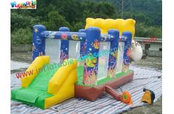 China Spongebob Commercial Bouncy Castles , Inflatable Bouncer Slide CE / EN14960 supplier