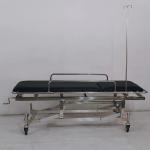Stainless Steel Patient Transport Trolley Adjustable Backrest Height For Hospital ICU Use for sale