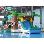 Jurassic Dinosaur Inflatable Bounce House Water Slide For Kids Playground