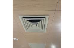 China Square Aluminum 1100 Ceiling Air Diffuser Fireproof Bake Surface Finished supplier
