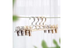 China Domestic Rack Pants plastic trouser hangers with clips Without Trace supplier