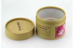 China Eco Friendly Brown Kraft Paper Cans Packaging With Sponge For Cosmetics supplier
