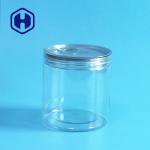 Easy Open Empty Plastic PET Food Can 360ml Dry Fruits Vegetables Round Screw Lid Airtight for sale