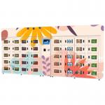 24 Hours Refrigerated Locker Self Service Smart Cabinet Transparent for sale