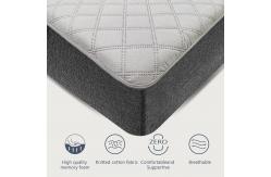China 25cm 4 Layer Quilted Roll Up Memory Foam Topper Ergonomic Cutting supplier