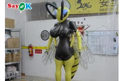 China Custom Giant Inflatable Bees Advertising Standing Cartoon Model supplier