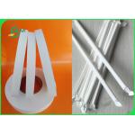 Food Grade Paper Roll / Single Packaged Straw Wrapping Paper 28gsm X 27mm X 5000m for sale